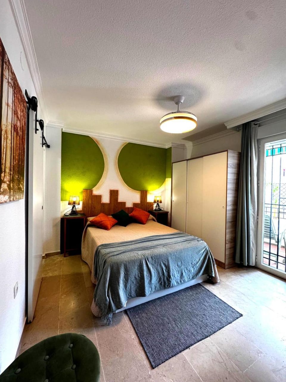 Bed, Photo of the whole room, Bedroom, wardrobe