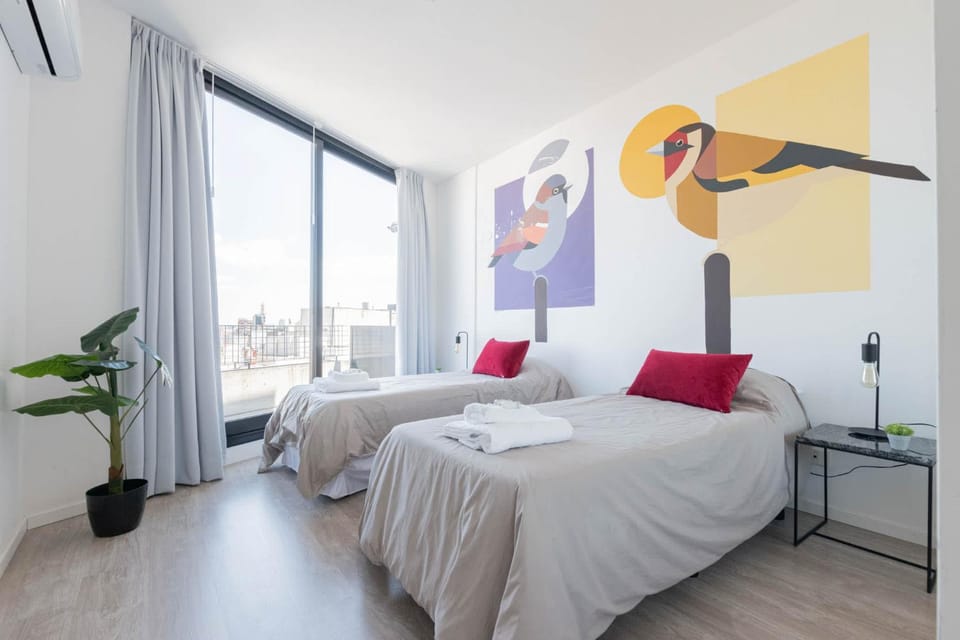 Bedroom, air conditioner