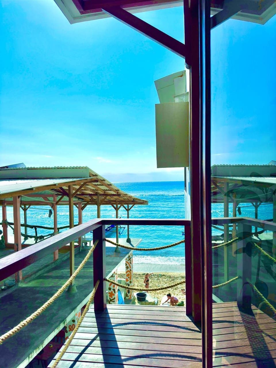 View (from property/room), Balcony/Terrace, Beach