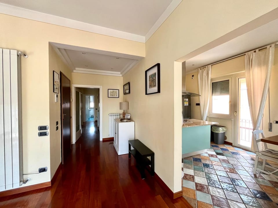 Living room, kitchen