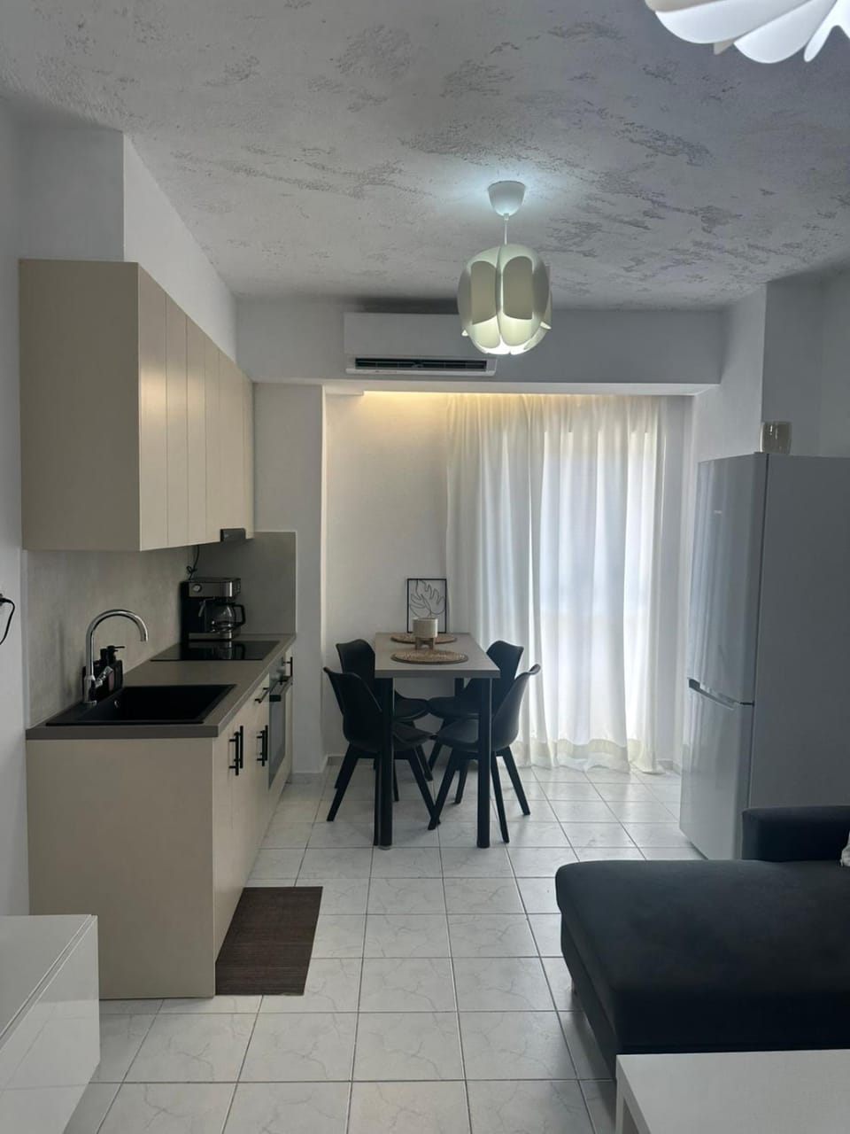 Living room, Seating area, oven, air conditioner