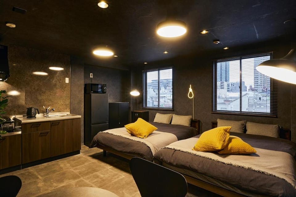Bed, Kitchen or kitchenette, Bedroom
