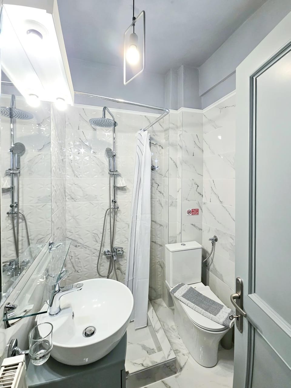 Shower, Toilet, Bathroom, hair dryier