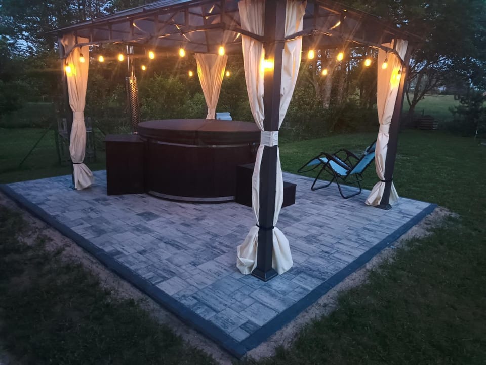 Night, Garden, Garden view