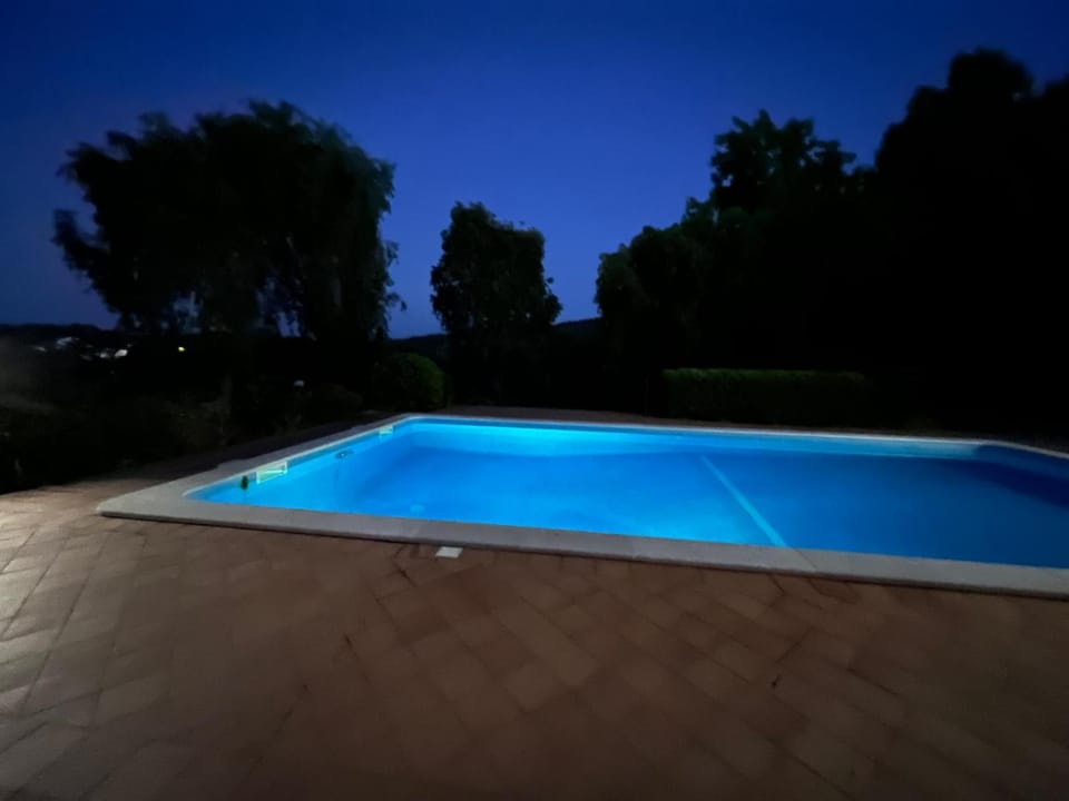 Night, Swimming pool, Swimming pool