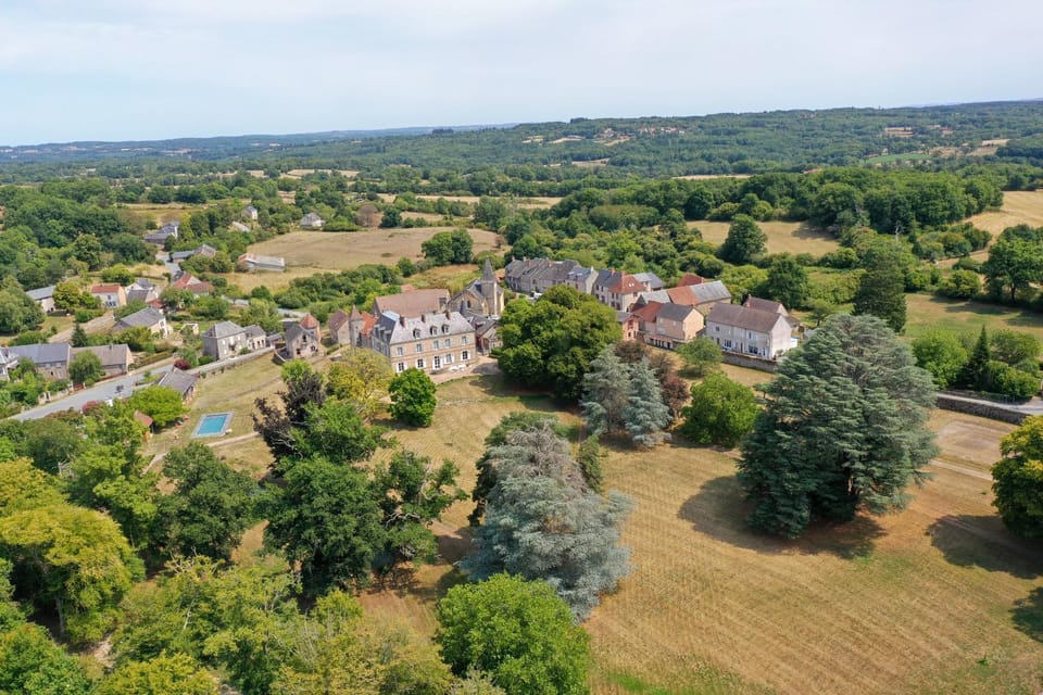Property building, Natural landscape, Bird's eye view