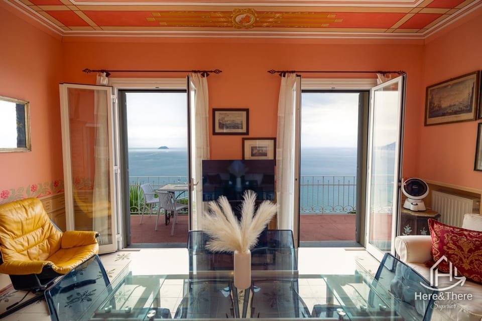 Living room, Seating area, Sea view