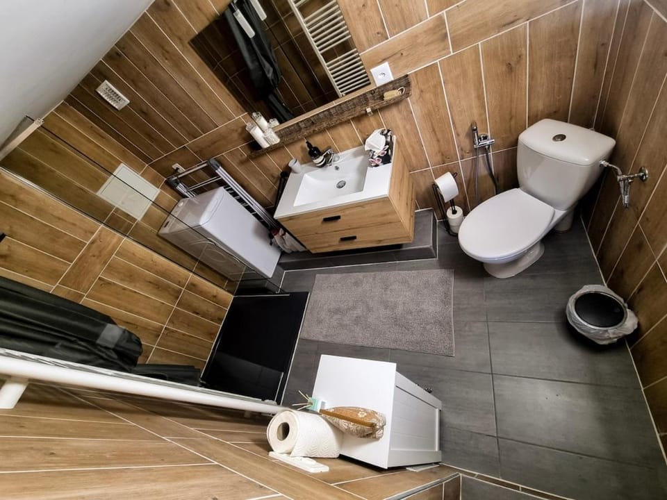Shower, Toilet, Bathroom, towels