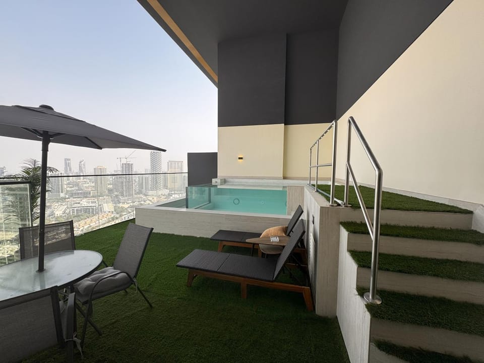 Patio, View (from property/room), Seating area, Swimming pool, Swimming pool