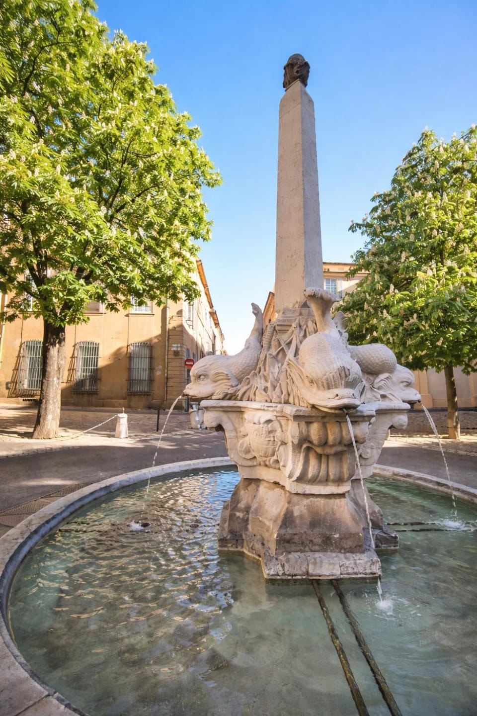 Nearby landmark, Spring, Day