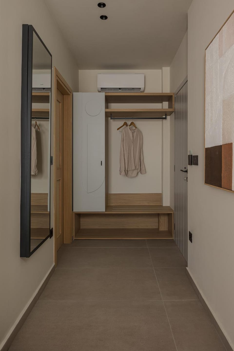 wardrobe, air conditioner