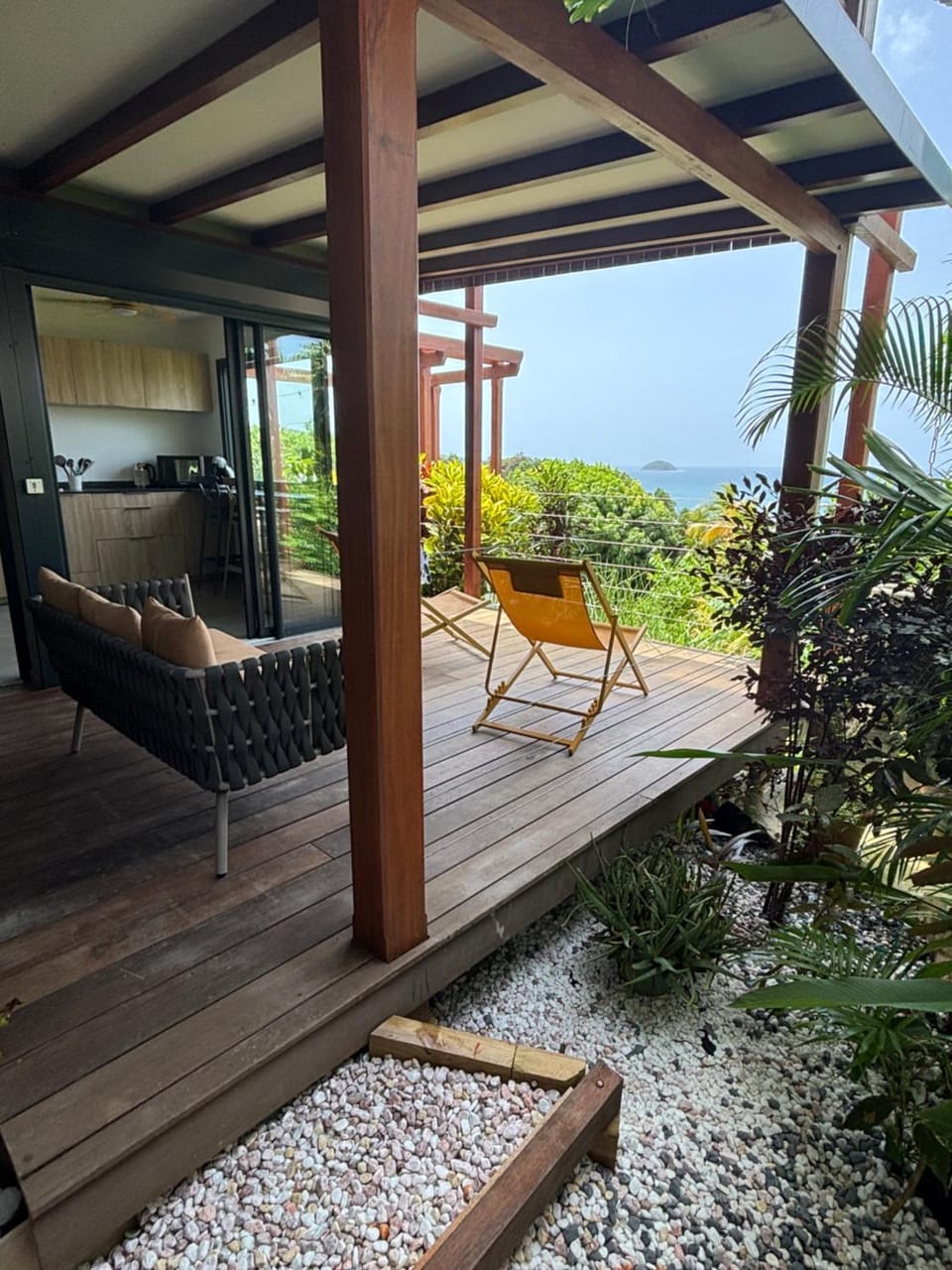 Patio, Natural landscape, Garden, View (from property/room), Balcony/Terrace, Sea view, sunbed