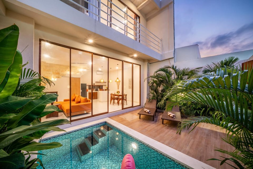 Property building, Natural landscape, Garden, Garden view, Pool view, Swimming pool, sunbed