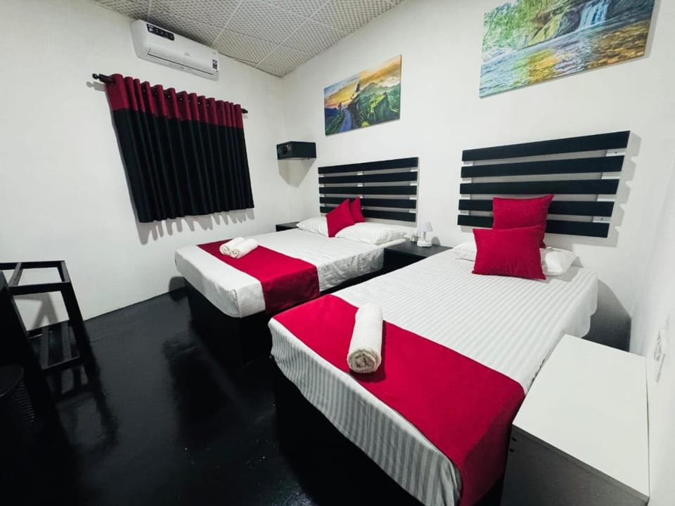 Bed, Bedroom, air conditioner