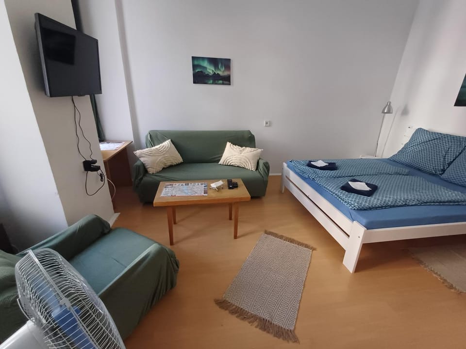 Communal lounge/ TV room, Bed, TV and multimedia, Photo of the whole room, Bedroom, heating, internet