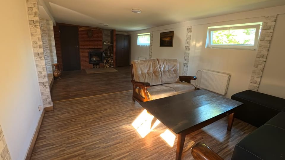 Living room, fireplace