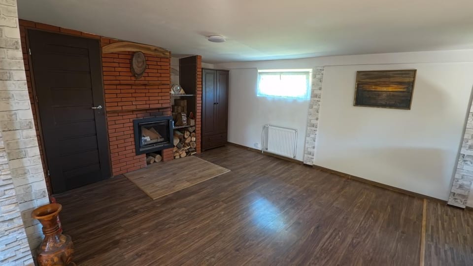 Living room, fireplace
