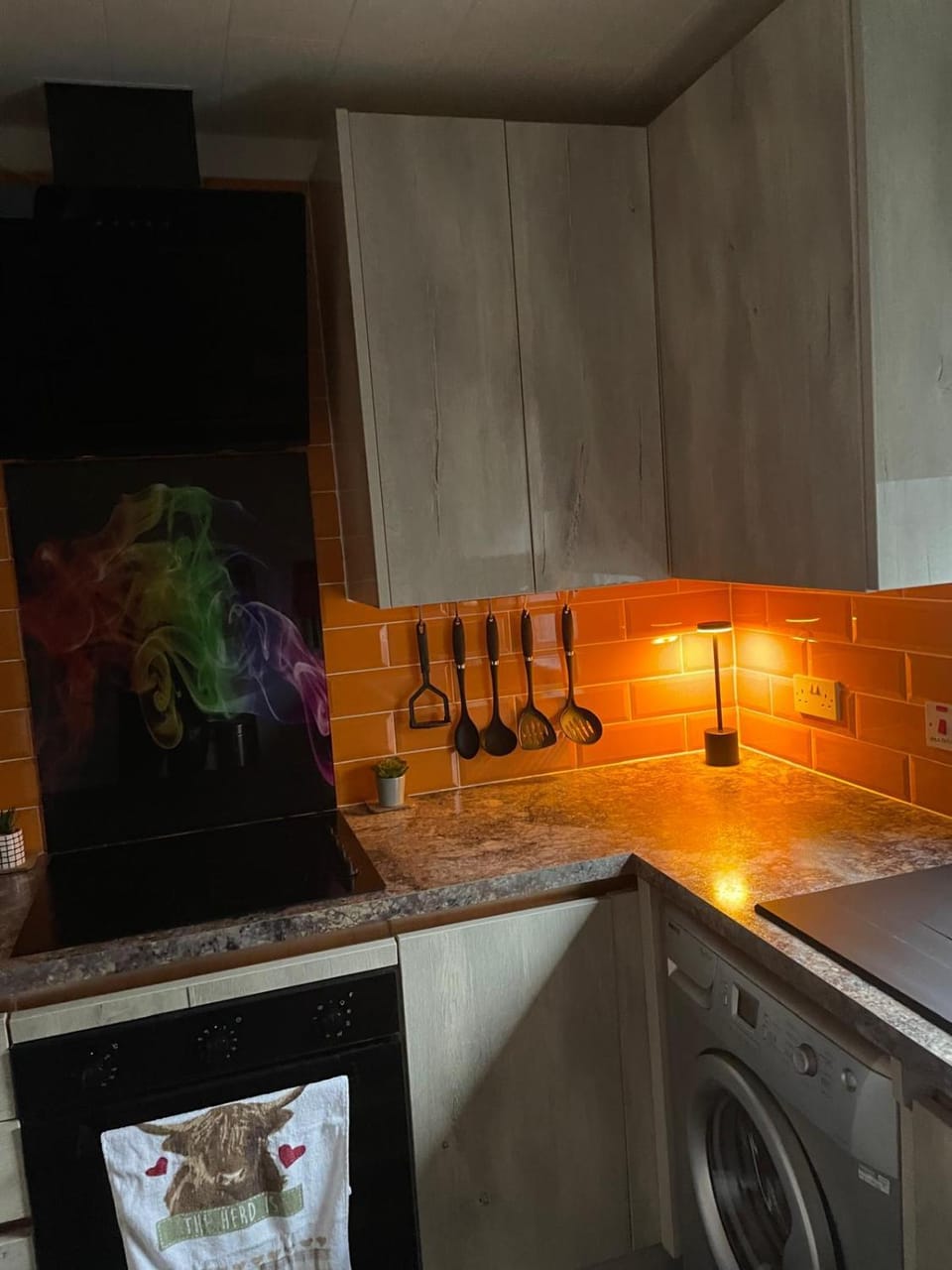 washing machine, kitchen