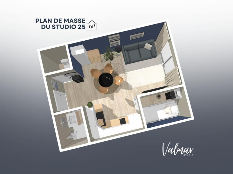 Bird's eye view, Floor plan