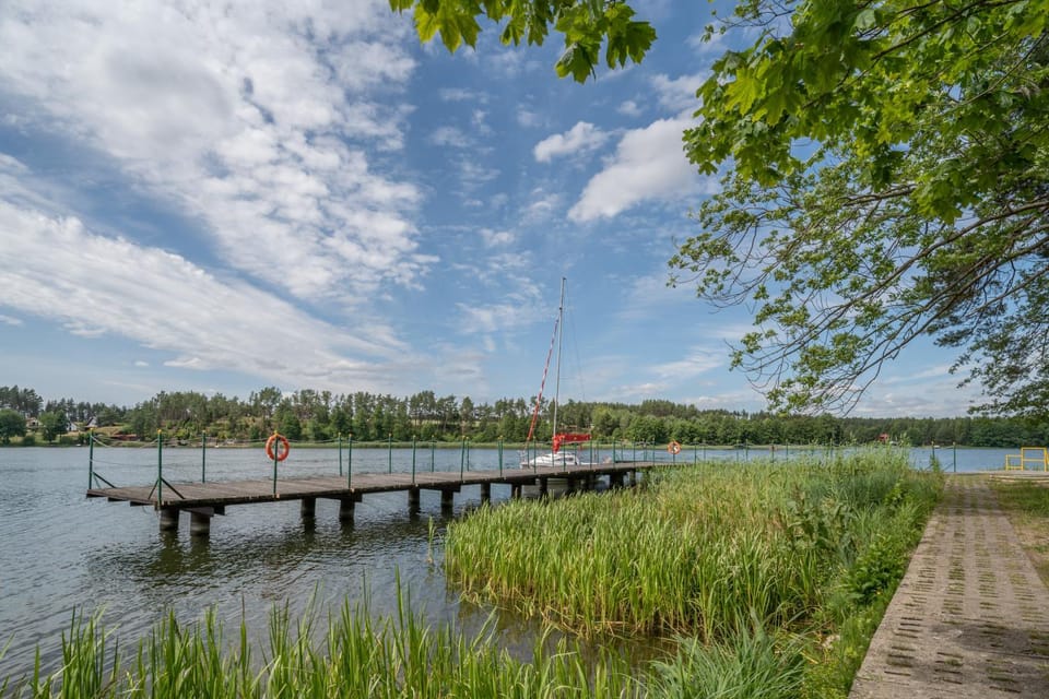 Domki letniskowe w lesie nad jeziorem - Kaszuby, Ośrodek Wczasowy KLIF Nature lodge in Pomeranian Voivodeship