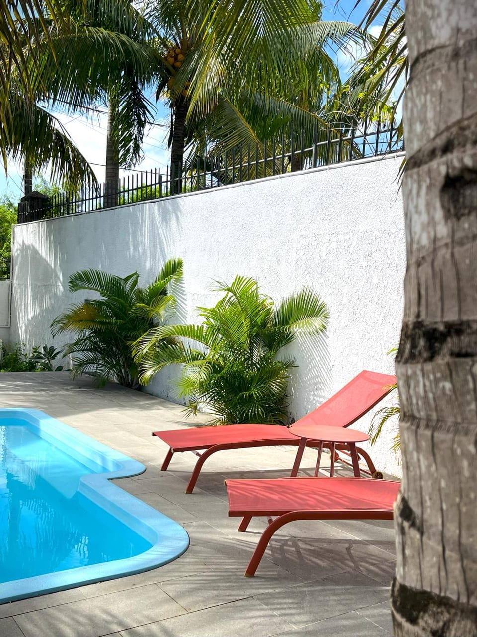 Pool view, Swimming pool, sunbed