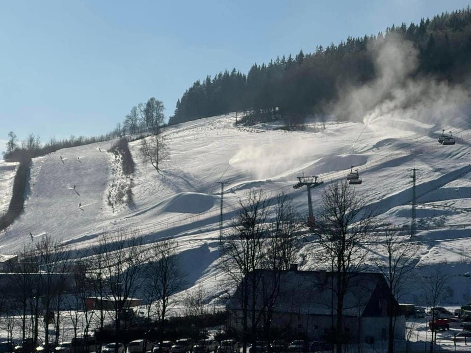 Day, Natural landscape, Winter, Skiing, Skiing, Mountain view