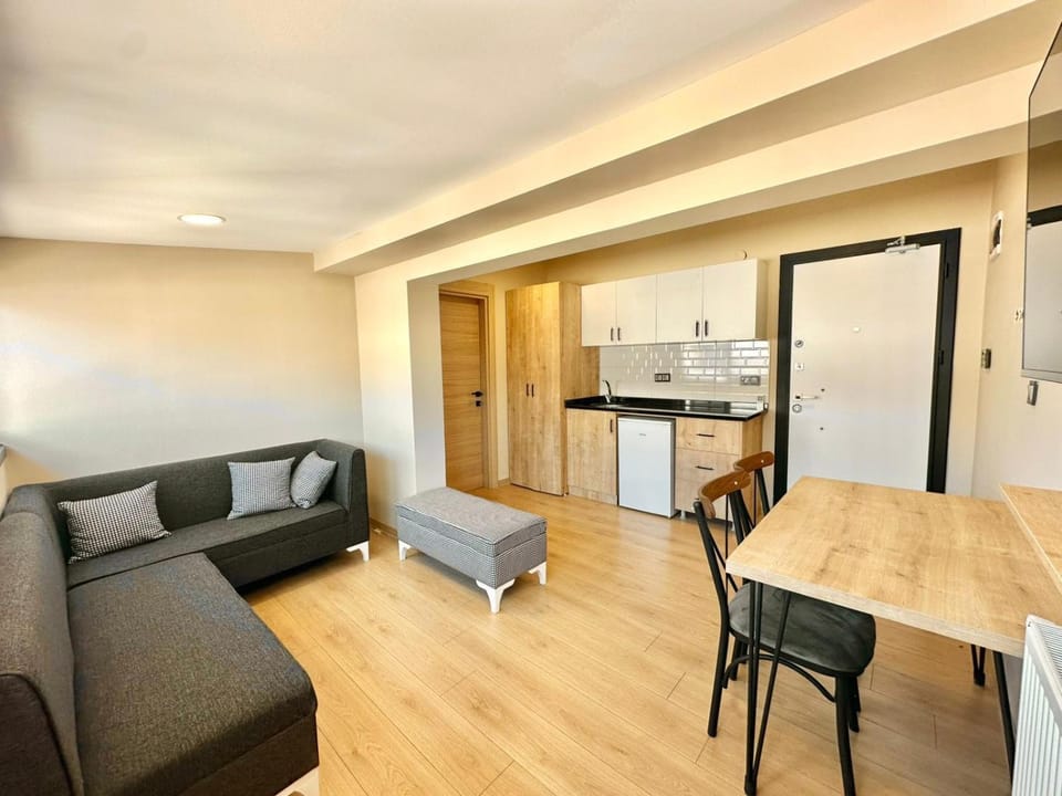 Kitchen or kitchenette, Living room, Seating area, Dining area, minibar, pet friendly, stove