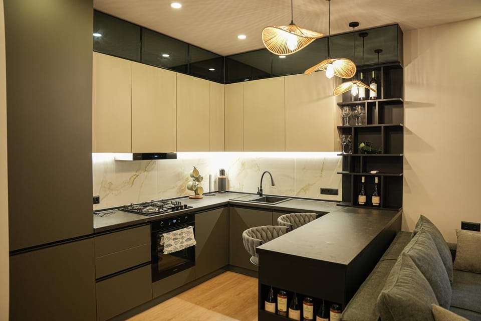 Kitchen or kitchenette, kitchen