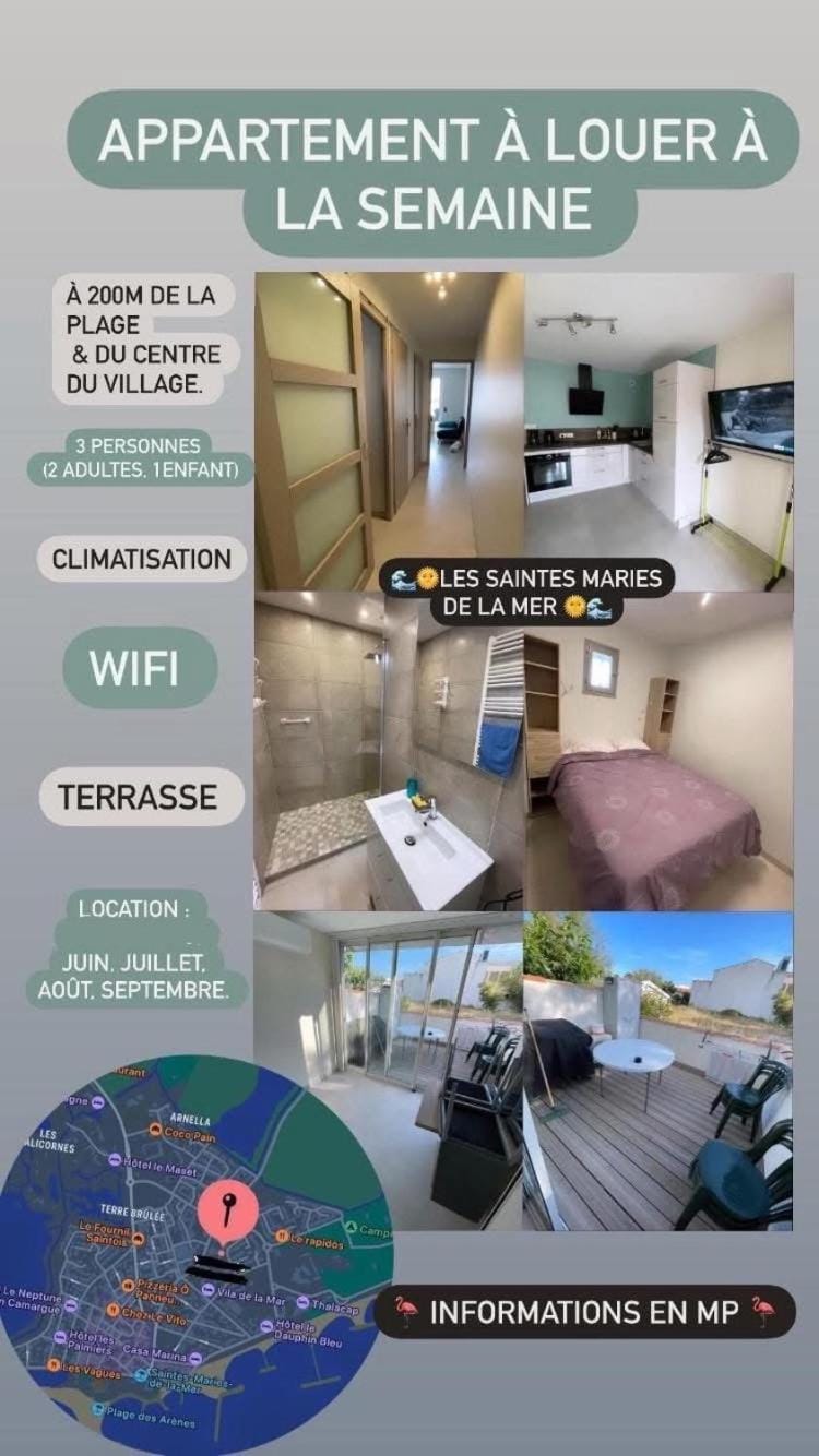 Les mouettes Apartment in Saintes-Maries-de-la-Mer