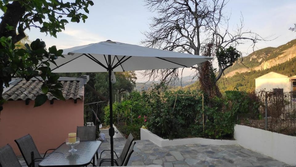 Natural landscape, Garden, Dining area, Mountain view