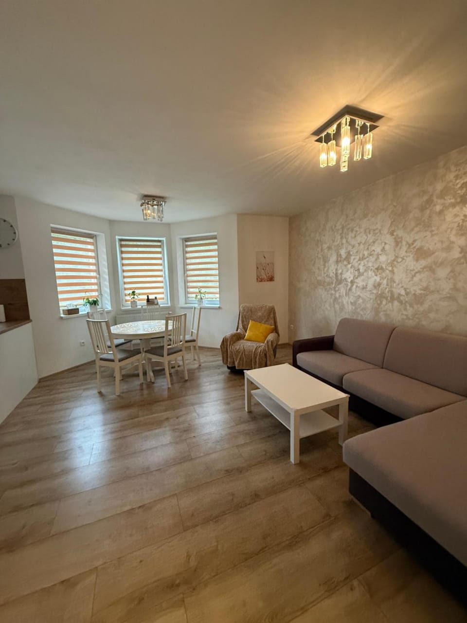 Living room, Seating area, Dining area