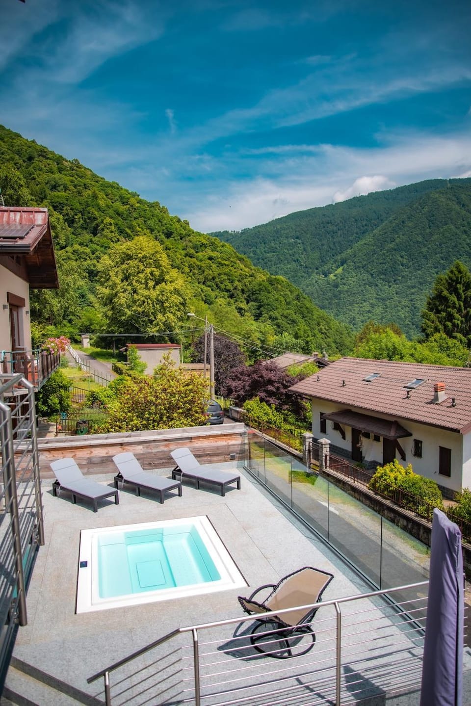 Property building, View (from property/room), Pool view, Swimming pool, sunbed