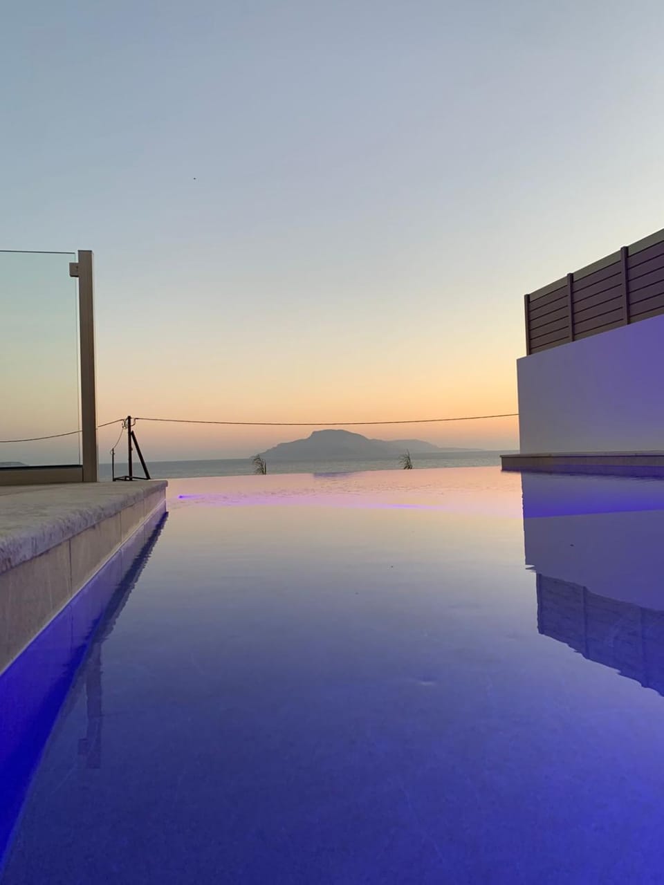 Natural landscape, Pool view, Sea view, Swimming pool, Sunset
