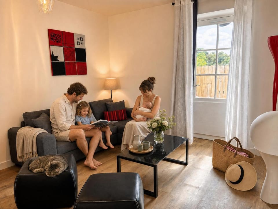 People, Living room, group of guests
