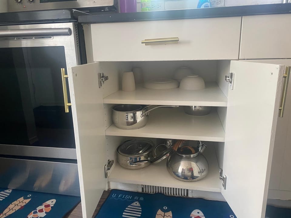 Kitchen or kitchenette, wardrobe