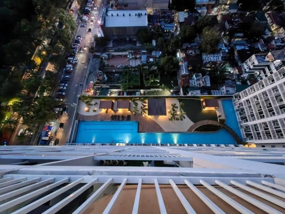 Property building, Neighbourhood, Pool view, Street view, Swimming pool
