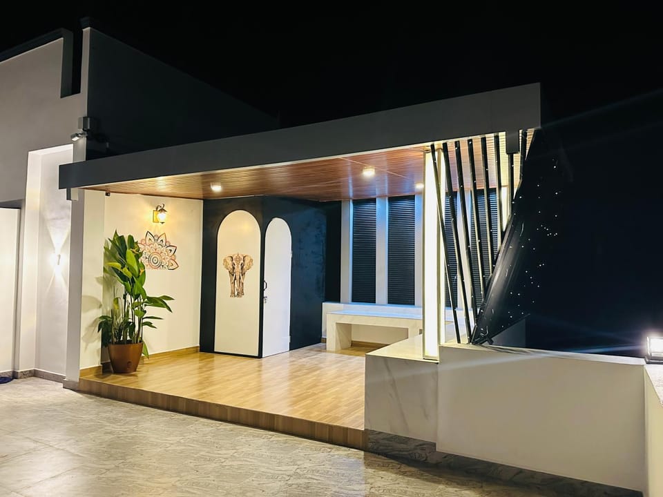 Night, Balcony/Terrace, Seating area