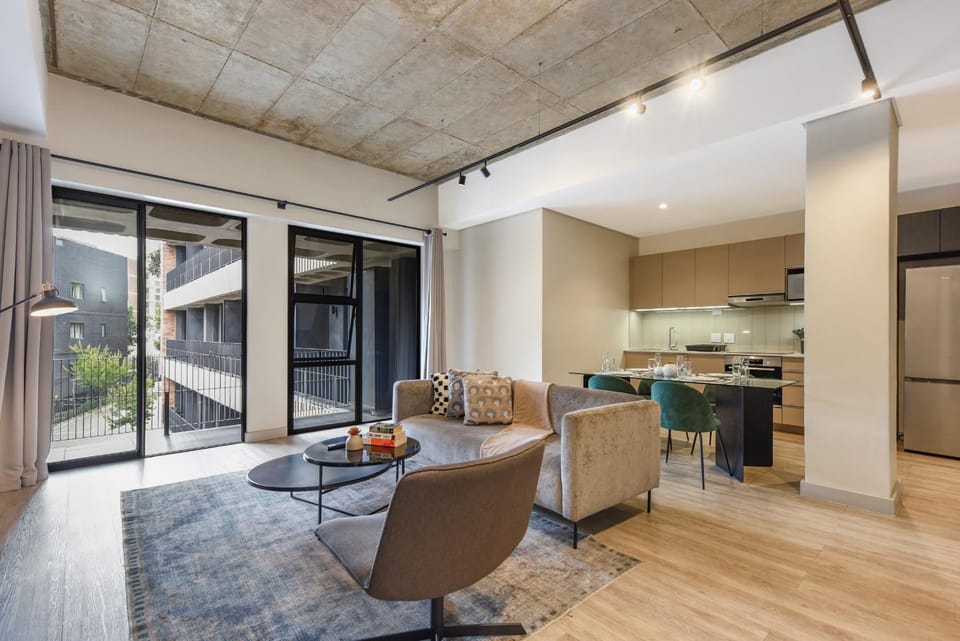 Kitchen or kitchenette, Living room, Seating area, Dining area, oven, stove