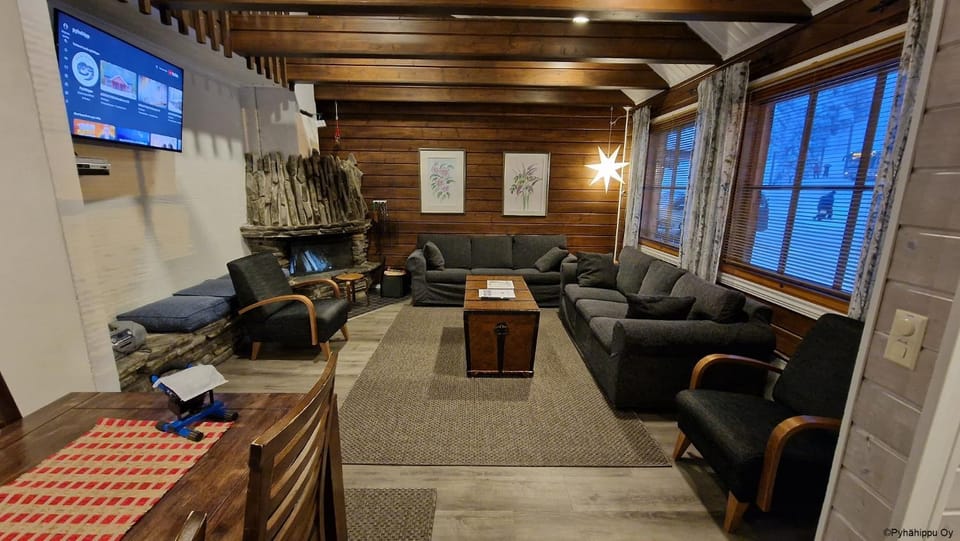Living room, fireplace
