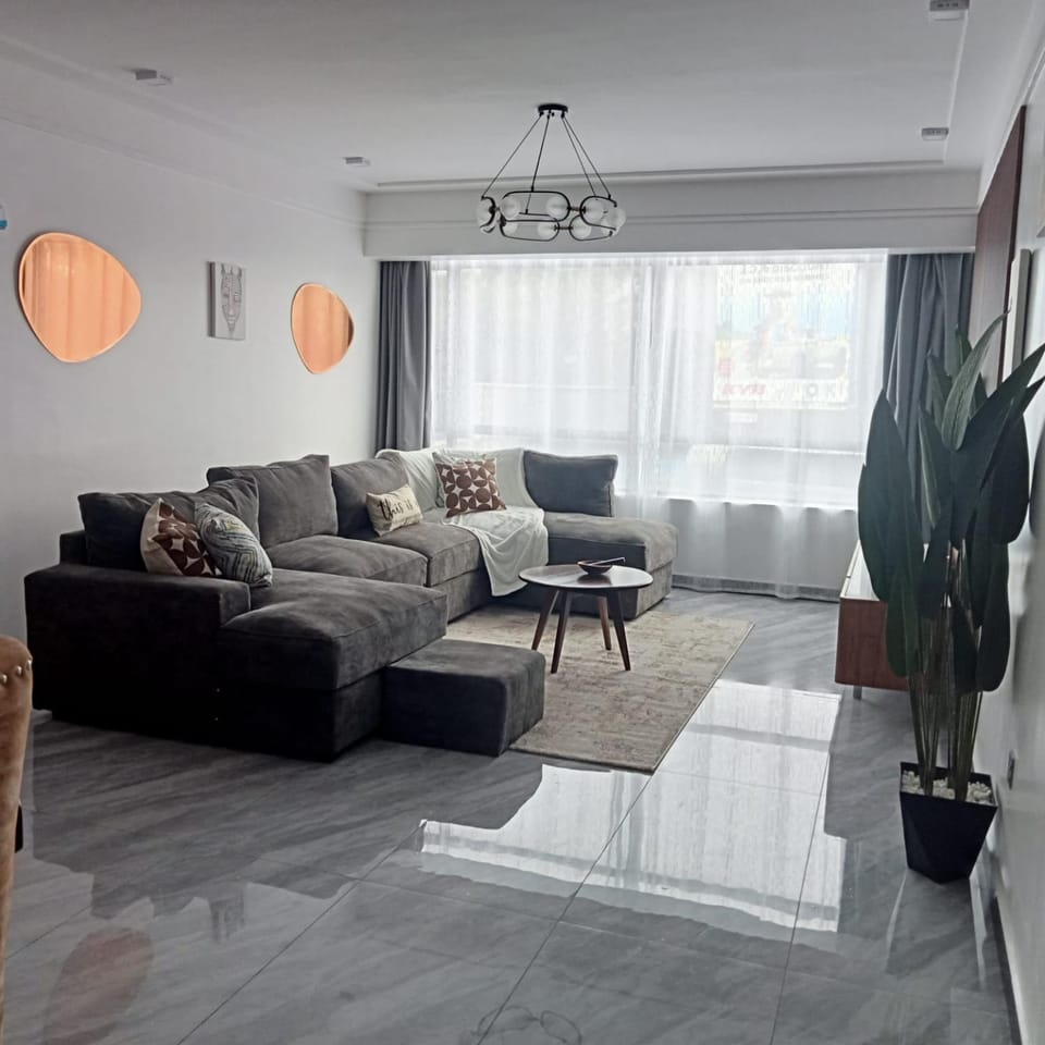 lovely fully furnished three bedroom apartment with swimming pool well equipped gym ample parking space children playing ground and amazing scenic views Apartment in Nairobi