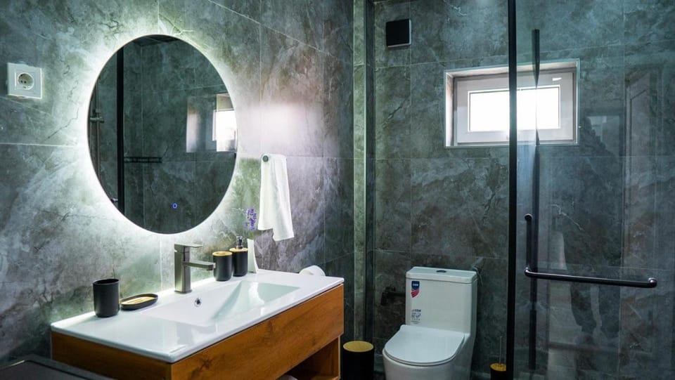 Shower, Toilet, towels