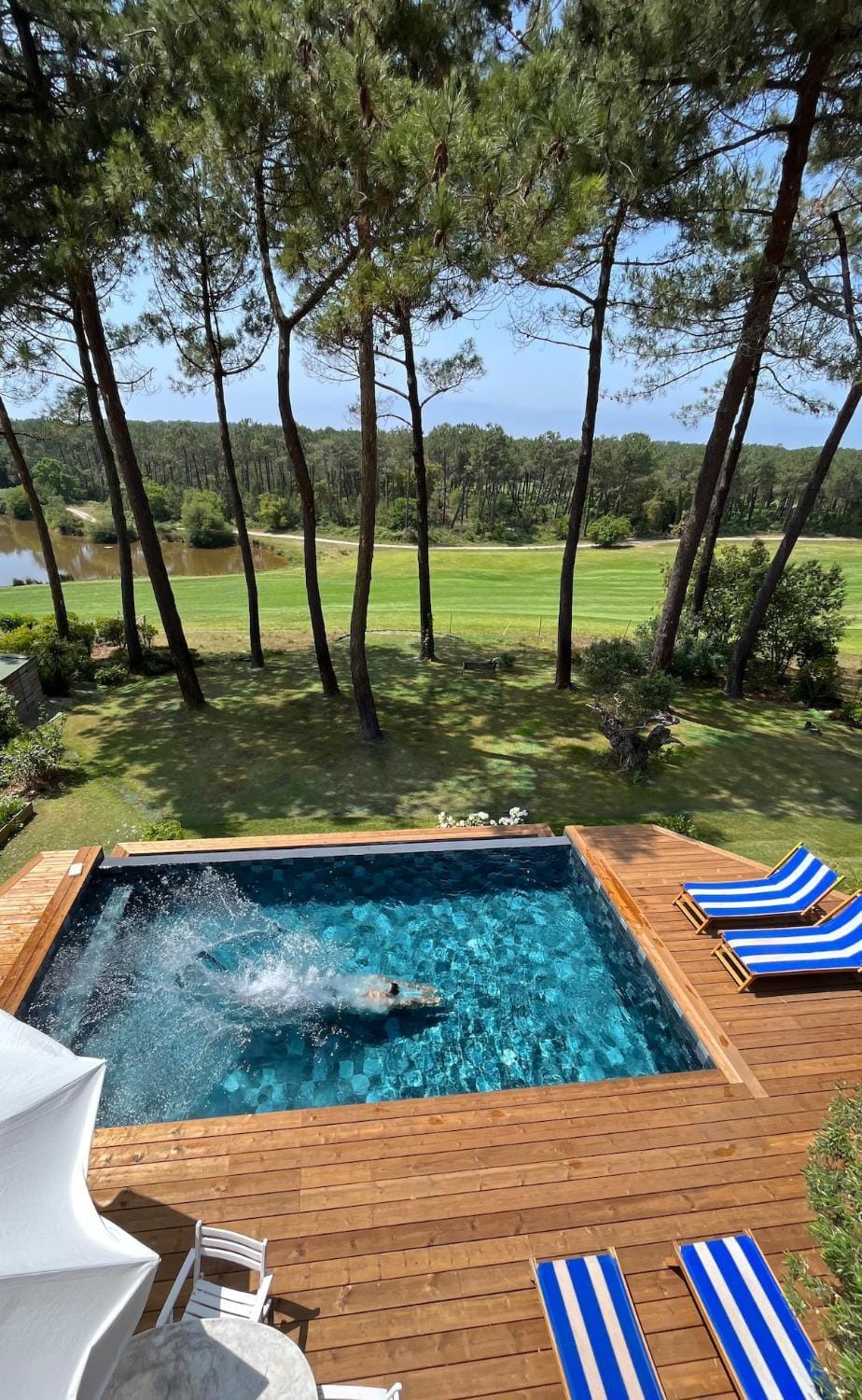Villa Hau'Oli, 4 chambres, spacieuse, piscine privée, grand jardin fleuri vue golf et 8min à pied de la plage Villa in Moliets-et-Maa