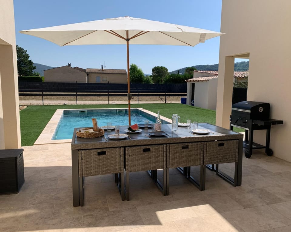 Patio, BBQ facilities, Balcony/Terrace, Pool view