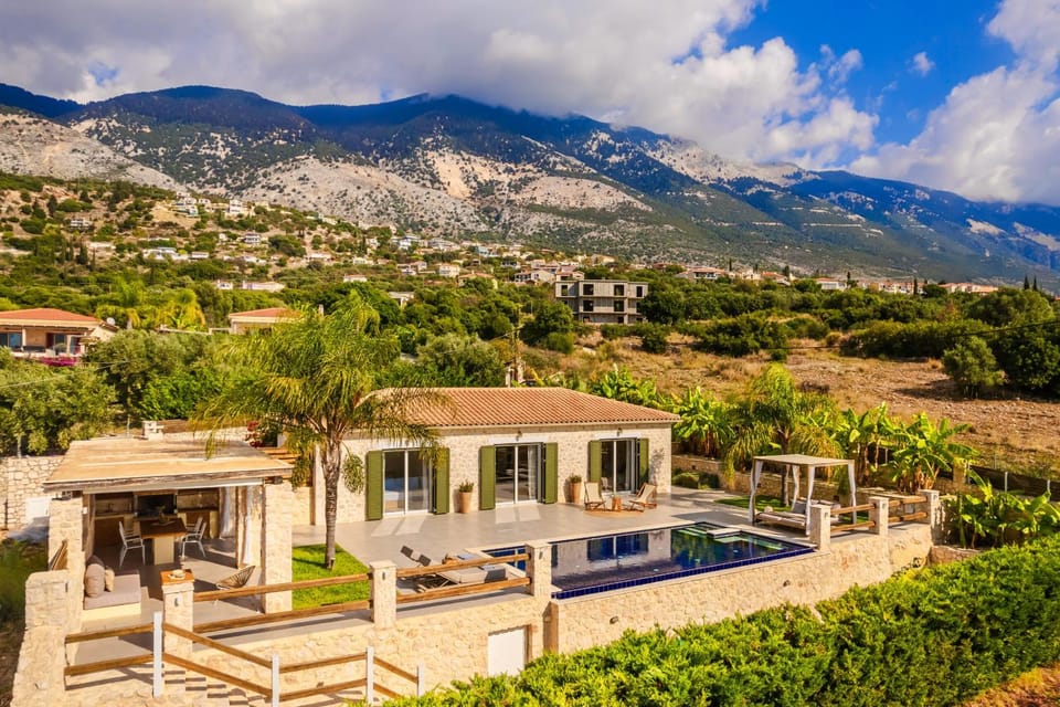 Property building, Day, Natural landscape, Pool view, Swimming pool, sunbed