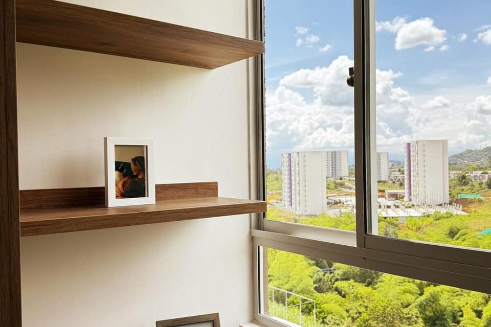 Moderno apartamento con balcon y vista al guadual, Piscina y parqueadero Apartment in Cundinamarca, Colombia