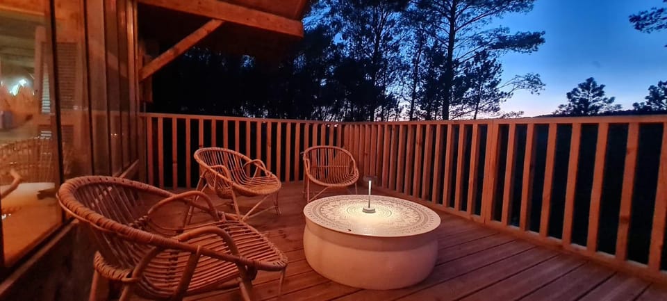 Night, Natural landscape, View (from property/room), Balcony/Terrace