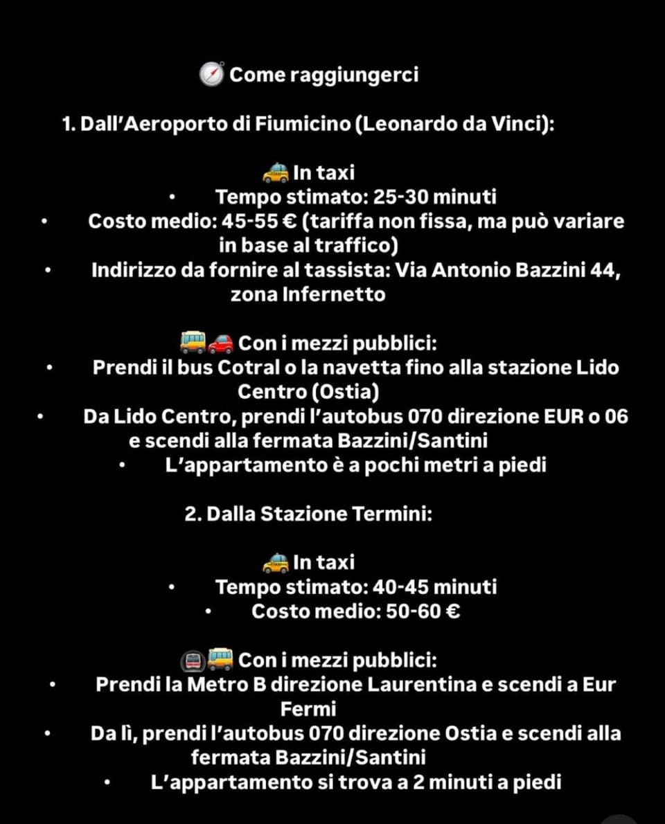 Roma Infernetto Escape apt 4 guest 1bedr 280mq terrace Apartment in Lazio