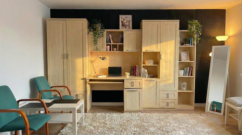 Living room, wardrobe