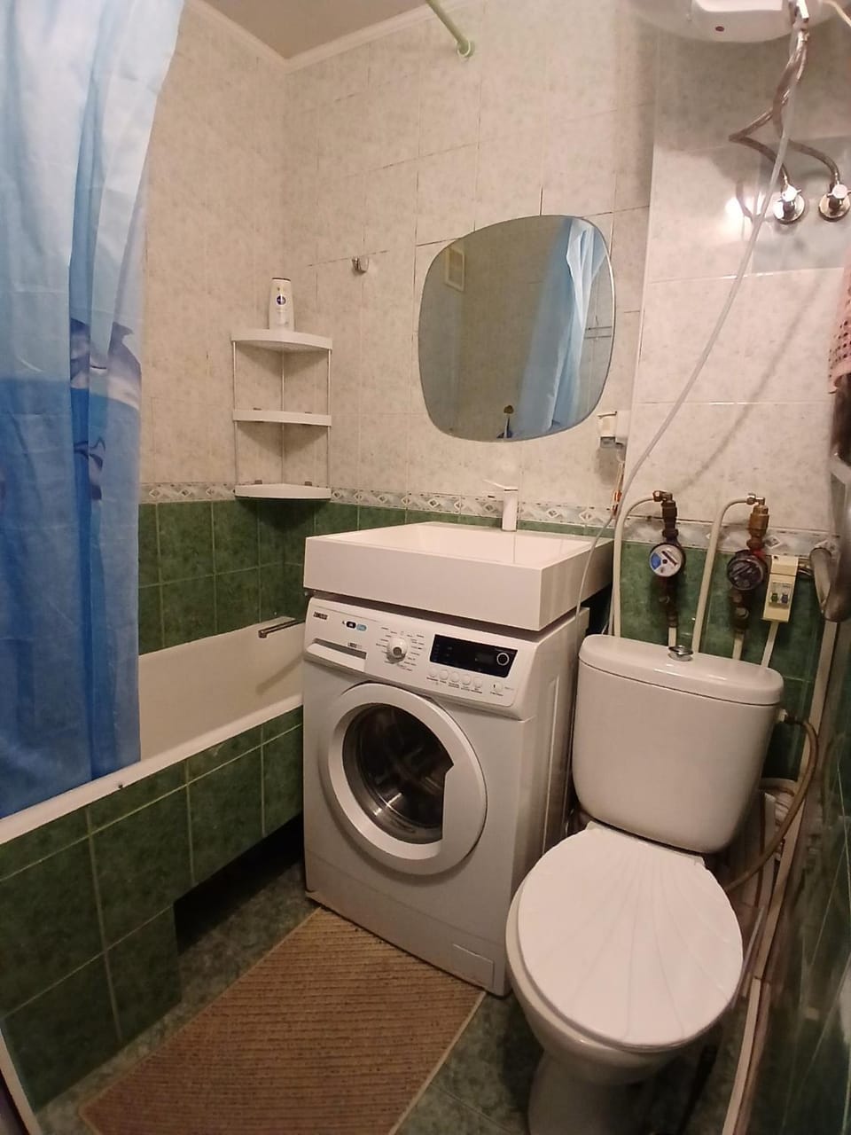 Toilet, Bath, washing machine