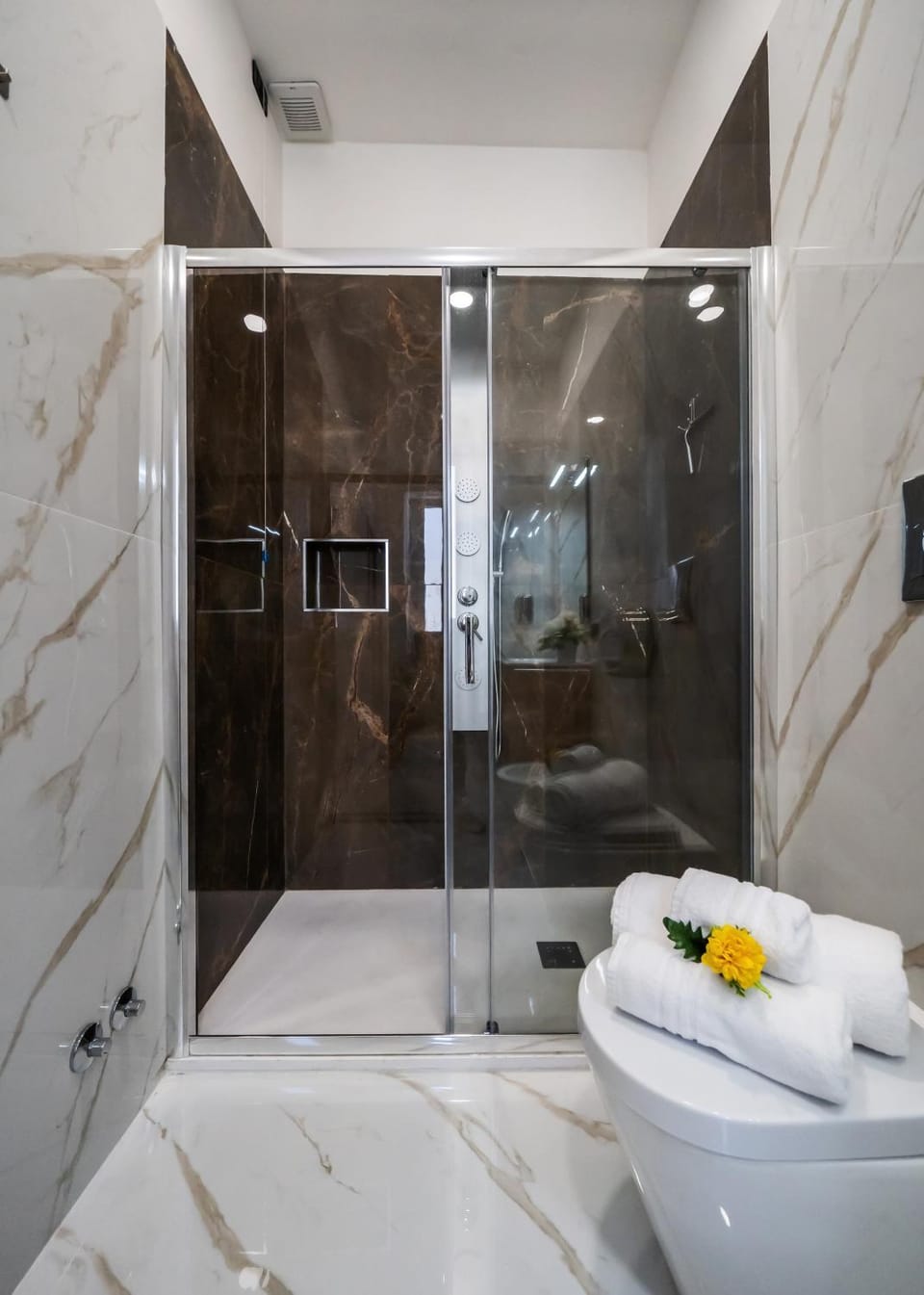 Shower, towels